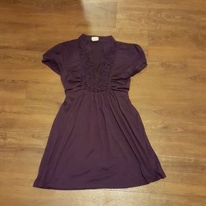Purple Siren Lily Maternity Top size small